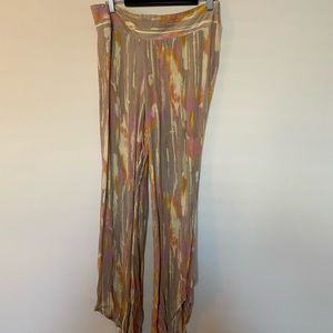 Free People Multi-Color Flowy Pants/Capris